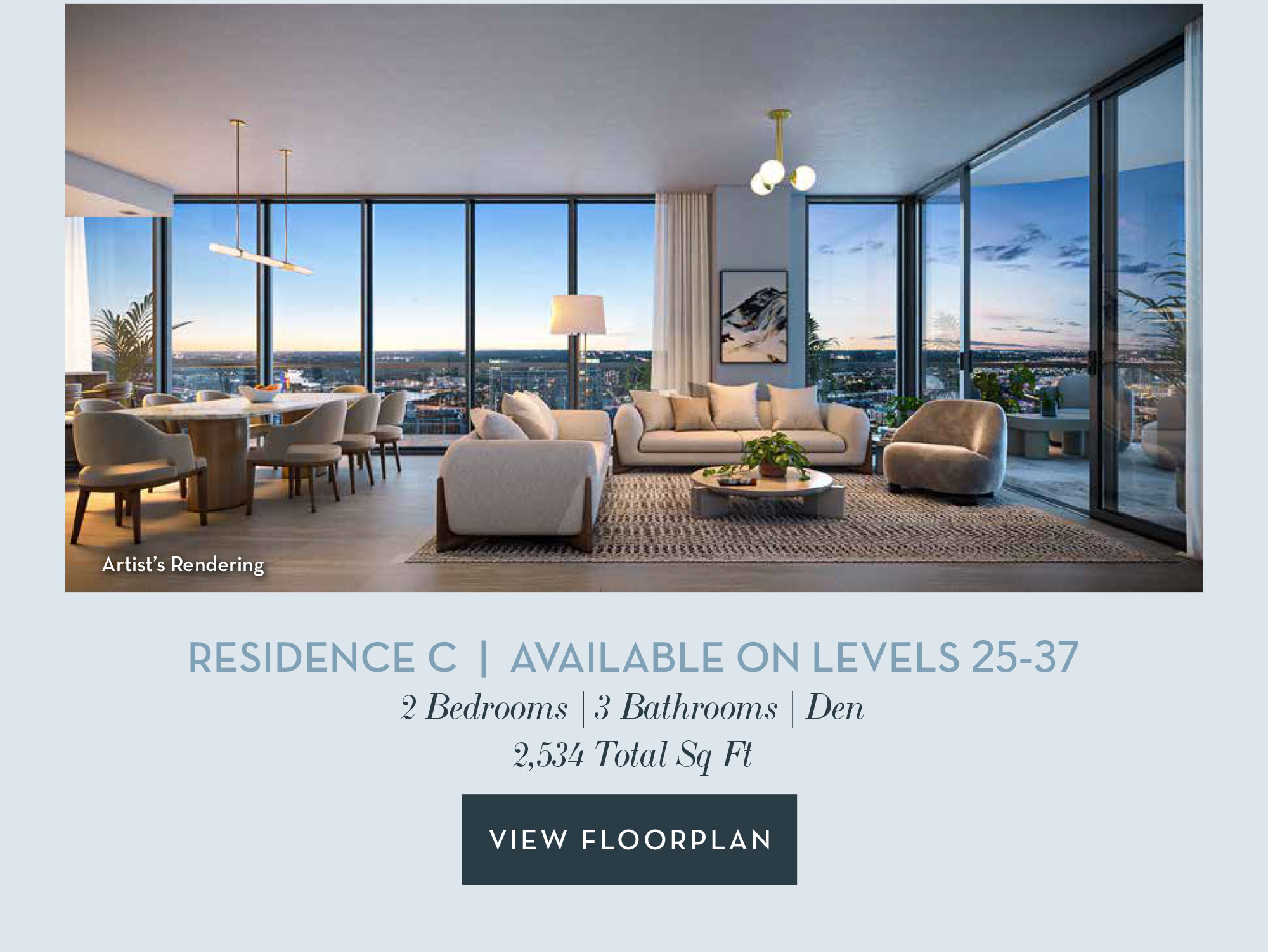 Residence C  |  Available on levels 25-37
