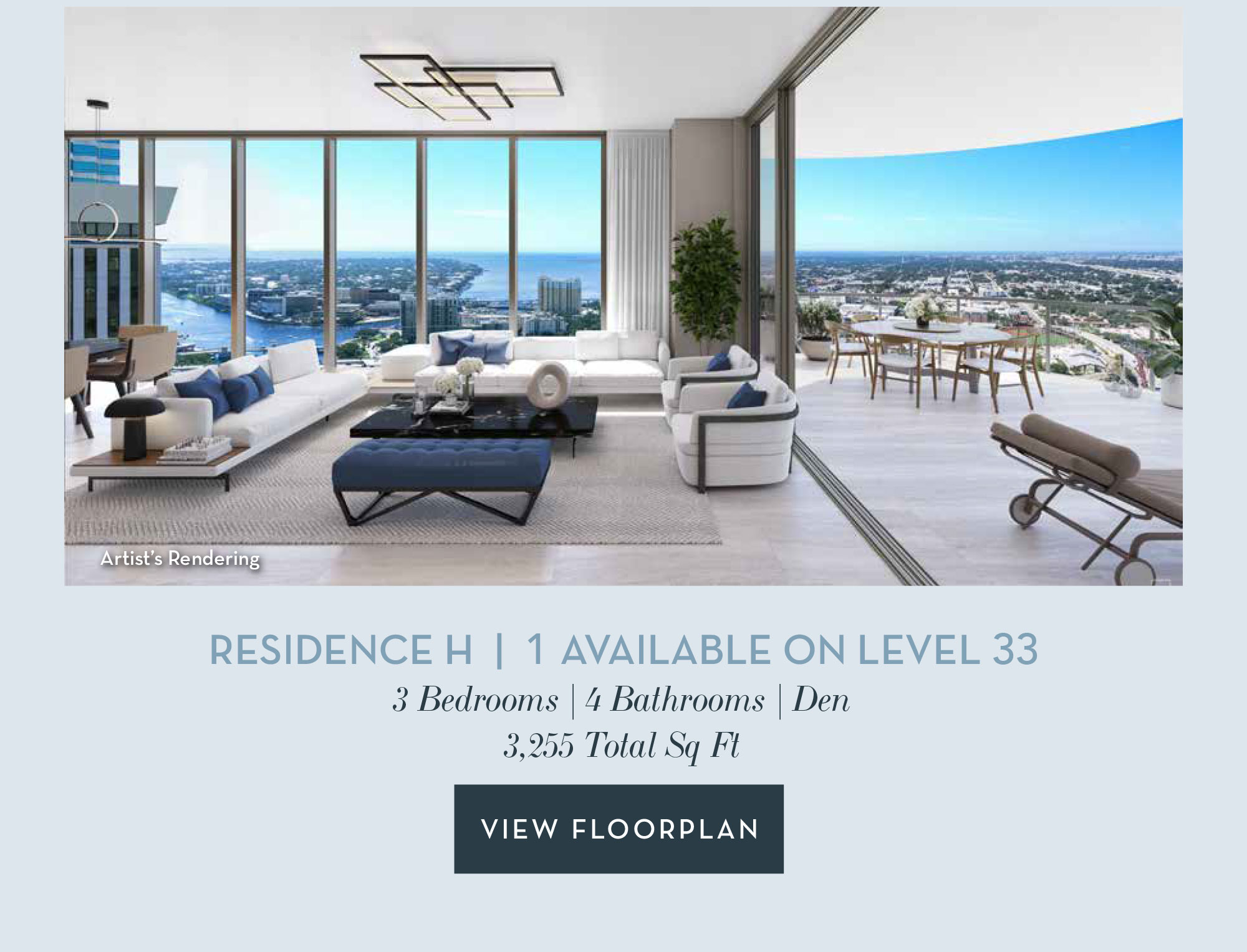 Residence H  |  1 Available on level 33

